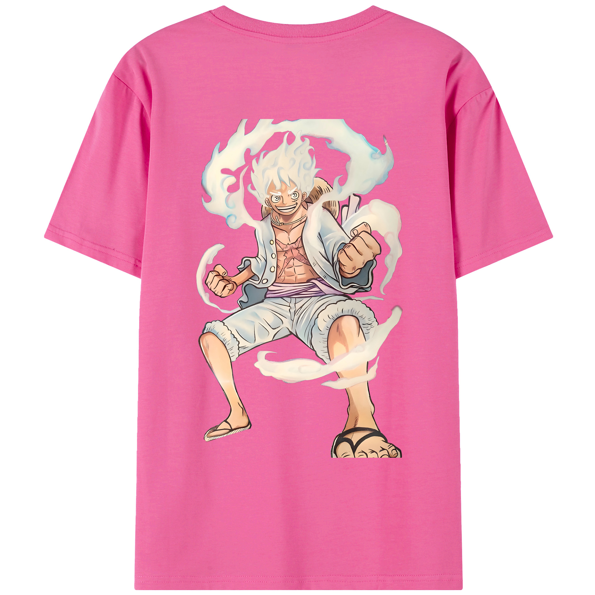 ワンピース モンキー・D・ルフィ ONE PIECE Monkey D. Luffy レディース半袖Tシャツ(バックプリント)